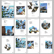 © xenia_design - A4 brochure layout of covers design template with triangles, triangular pattern for flyer leaflet, A4 brochure design, report, presentation, magazine cover, book design.Background with place for photo