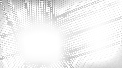 Leinwandbilder - White and gray pattern with halftone effect. Dotted background