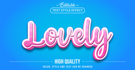 Poster - Editable text style effect - Lovely text style theme.