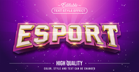 Poster - Editable text style effect - E-sports text style theme.