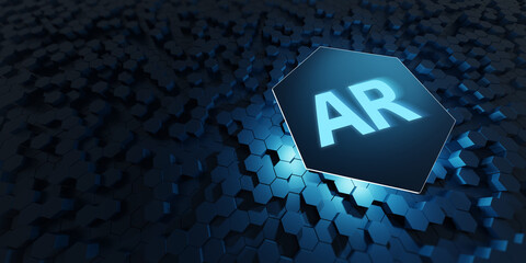 Ar, augmented reality icon. Business, Technology, Internet and network concept.