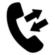 A glyph design, icon of call divert