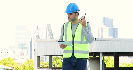 Wall Mural - electrician man working and  maintenance equipment at industry solar panel power.