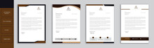 Modern Business Letterhead In Abstract Design 