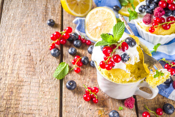 Wall Mural - Lemon Mug Cake