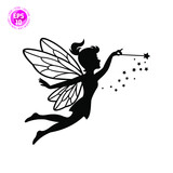 Fototapeta Konie - beautiful fairy silhouette vector template