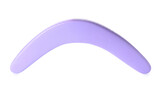 Fototapeta Kuchnia - Purple boomerang isolated on white. Outdoors activity