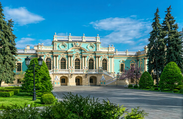 Poster - Facade of the Mariinsky Palace in Kiev, baroque architecture