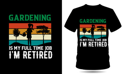 Gardening tshirt design