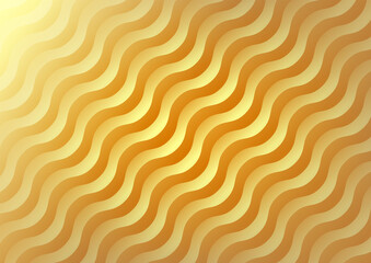 Poster - Golden wave 3d wall background. Template background for product or advertising.