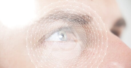 Poster - Composition of scope scanning over man's face