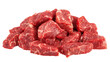 © grey - meat, beef, isolated on white background, clipping path, full depth of field