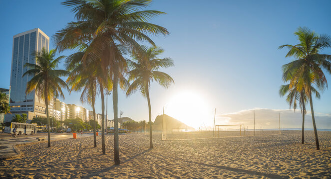 copacabana is an elite beach in rio de janeiro.