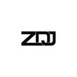 zdj letter original monogram logo design