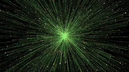 Poster - Starburst Particles Fx Background Loop/ 4k animation of an abstract hyperspace shining starburst background moving forward samless looping