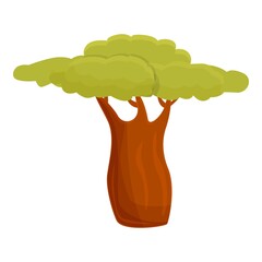 Poster - Forest baobab icon. Cartoon of Forest baobab vector icon for web design isolated on white background