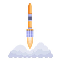 Poster - Spacecraft future launch icon. Cartoon of Spacecraft future launch vector icon for web design isolated on white background