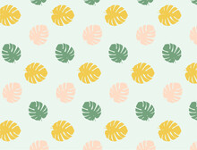 Monstera Leaf Abstract Pattern. Background, Wallpaper.