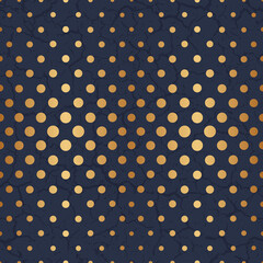 Poster - Abstract gold dot seamless pattern. Repeated geometric marble patern. Golden dots. Luxury background for design prints, gift wrappers. Repeating modern stylish texture. Delicate backdrop. Vector