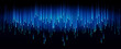 © MarySan - Dark blue Technology Sci-fi abstract matrix futuristic background, computer data stream, vector Illustration.