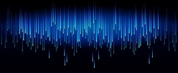 Dark blue Technology Sci-fi abstract matrix futuristic background, computer data stream, vector Illustration.