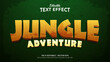 Jungle Adventure Textured Background 3d Style Editable Text Effects Template