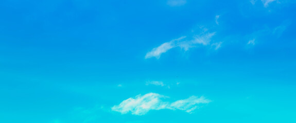 Wall Mural - blue sky with beautiful natural white clouds