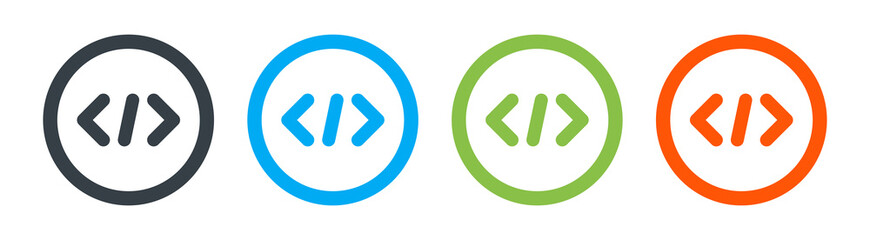 Poster - Coding symbol. Programming icon. Vector illustration