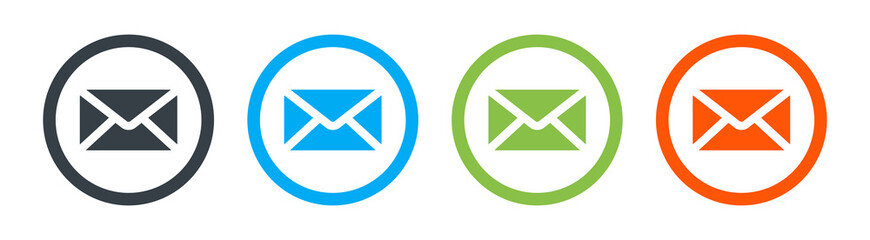 Sticker - Message envelope icon. Vector illustration