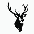 deer silhouette. logo, icon and vector