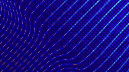 Aufkleber - Abstract futuristic halftone wave line technology background . 