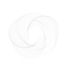 Fototapete - futuristic design . digital visualization . particles stream background . technology information con