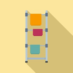 Poster - Dryer stand icon, flat style