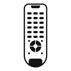 Poster - Tv remote control icon, simple style