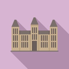 Poster - parliament house icon, flat style