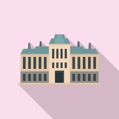 Poster - city governance icon, flat style