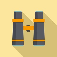 Poster - binoculars icon, flat style