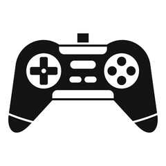 Poster - joystick icon, simple style