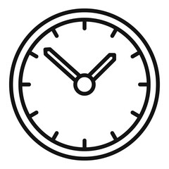 Poster - wall watch icon, outline style