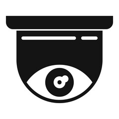 Poster - Security indoor camera icon, simple style