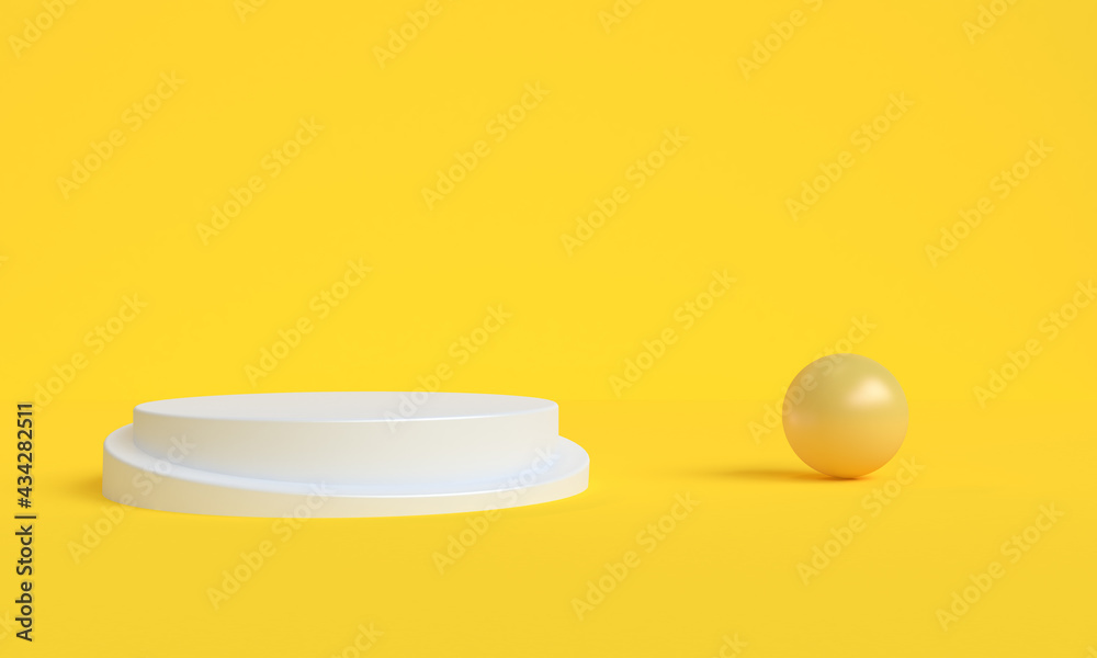 Abstack minimal style Platform products showcase , 3d Rendring Stock ...