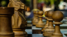 Close-up Of Chess Pieces
