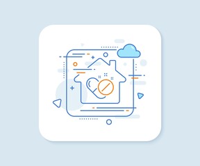 Aufkleber - Medical pills line icon. Abstract vector button. Medicine drugs sign. Tablets symbol. Medical pills line icon. Home concept badge. Vector