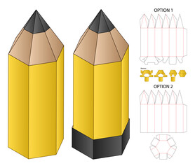 Canvas Print - Box packaging die cut template design. 3d mock-up