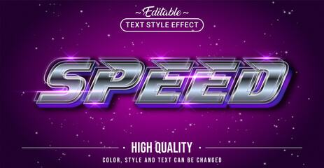 Aufkleber - Editable text style effect - Speed text style theme.
