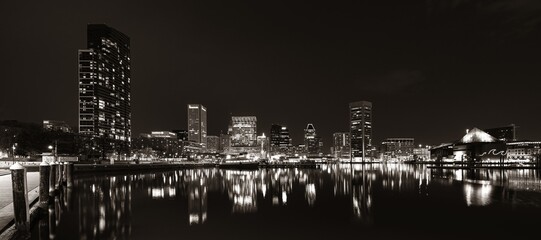 Fototapete - Baltimore inner harbor