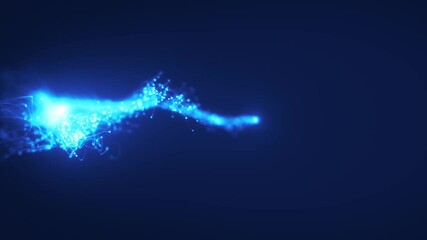Wall Mural - abstract fluid particles graphic intro background/ 4k animation of an abstract fluid particles backg