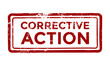 corrective action rubber stamp, vector illustration 