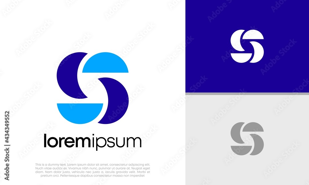 Initiala S Initials S logo design. Initial Letter Logo. Stock Vector | Adobe Stock