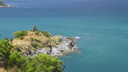 Wall Mural - beautiful laem promthep cape in phuket, famous view point scenic area for watching sunset